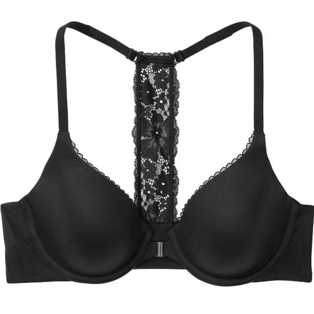 🆕 VS Lightly-Lined Full-Coverage Lace Racerback Bra - Body by Victoria